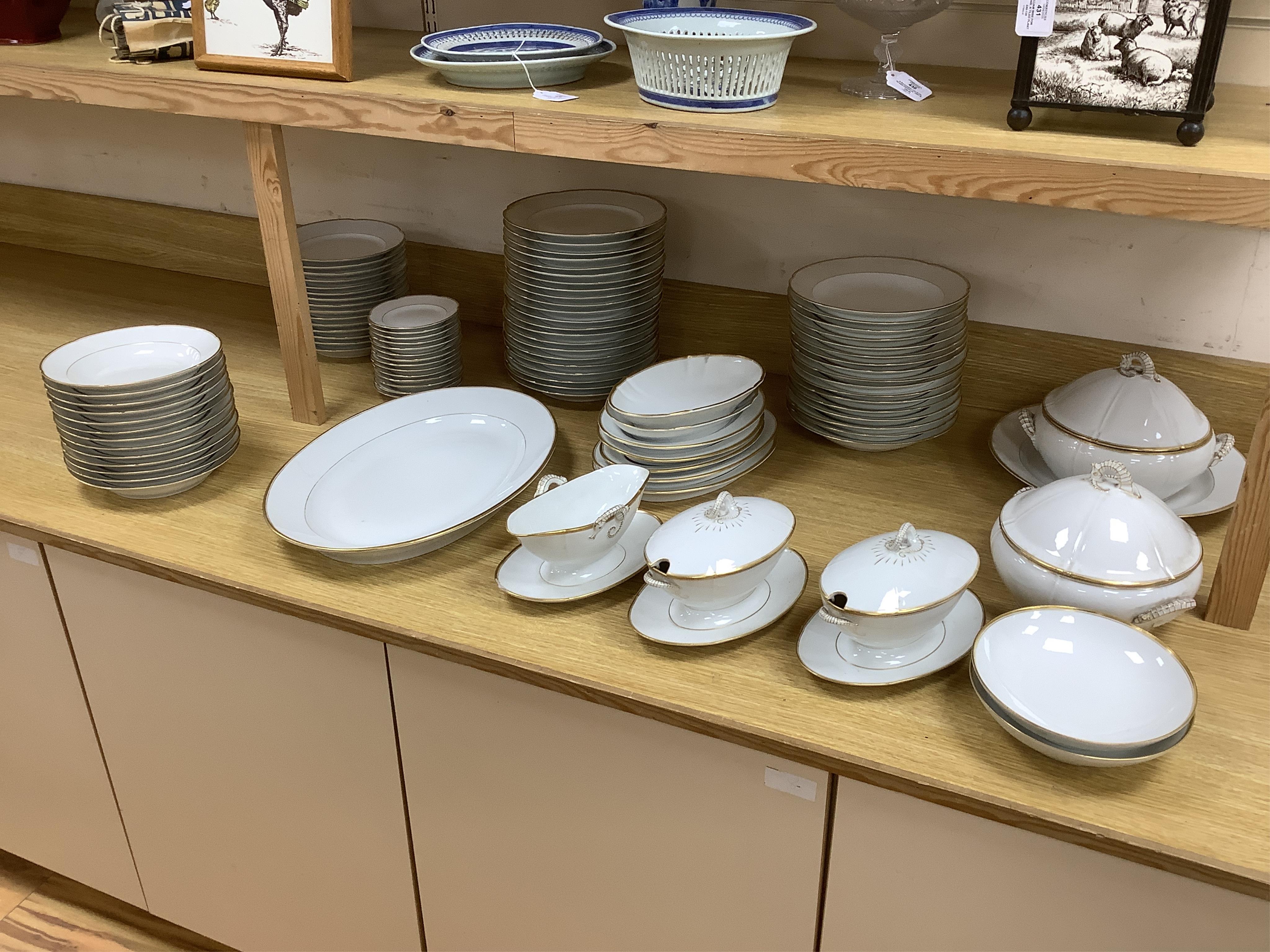 A Bing and Grondahl dinner service. Condition - fair to good